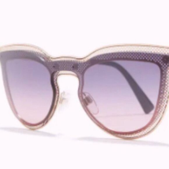 Valentino 34mm Individual Cat Eye Sunglasses Rose gold gradient main image 4
